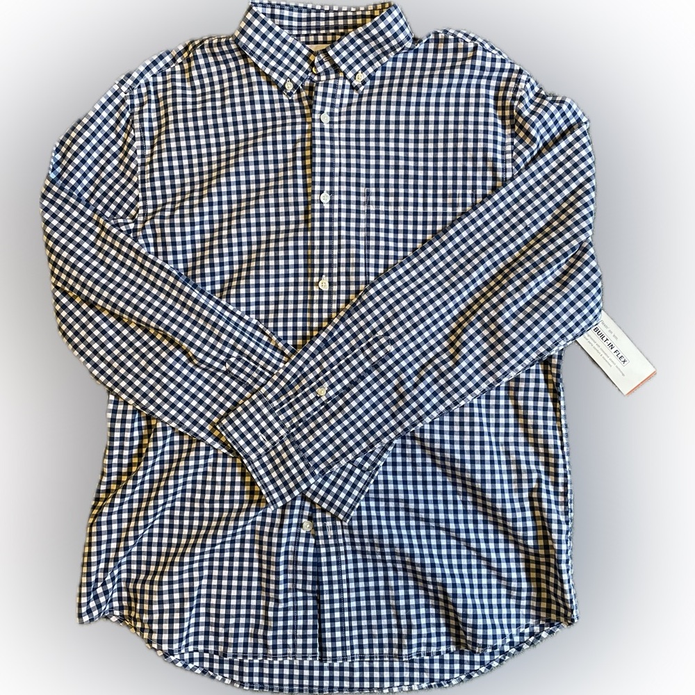 Old navy slim flex fit L button up long sleeve